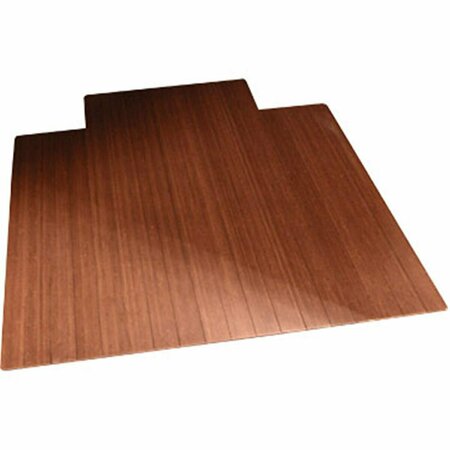 WORK-OF-ART 36 x 48 Inch Bamboo Roll-Up - 0.25 Inch Thick with 9.25 Inch Tongue - Dark Cherry WO4587